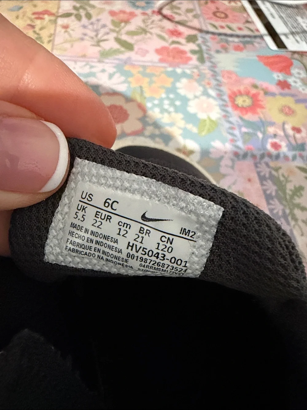 Nike Black Slip-On Toddlers' Sneakers with White Swoosh
